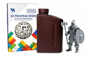 Фотополимерная смола NVPRINT высокой детализации 14K Standard Resin Grey  для 3D печати 1 кг (бут)