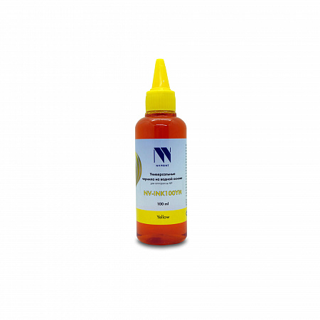 Чернила NV PRINT универсальные на водной основе для аппаратов HP (100 ml) Yellow совместимые
