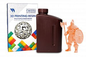 Фотополимерная смола NV PRINT Plant Based Resin Orange для 3D печати 1 кг (бут)