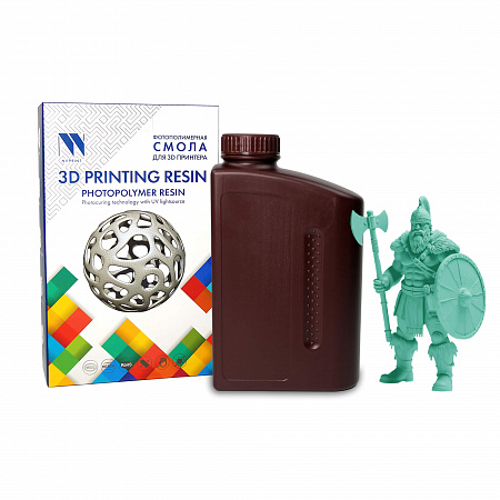 Фотополимерная смола NV PRINT ABS Like Resin Green Зеленая для 3D печати 1 кг (бут)