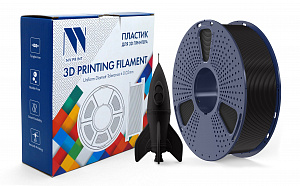 Филамент NVPRINT PLA High Speed Black для 3D печати диаметр 1.75мм  длина 330 метров  масса 1 кг