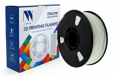 Филамент NV PRINT TPU White Белый для 3D печати диаметр 1.75мм,   масса 1,0 кг