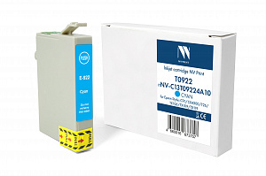 Струйный картридж NV Print T0922 (NV-C13T09224A10) Cyan для Epson Stylus C91/CX4300/T26/TX106/TX109/TX119 (13.5 мл) совместимый