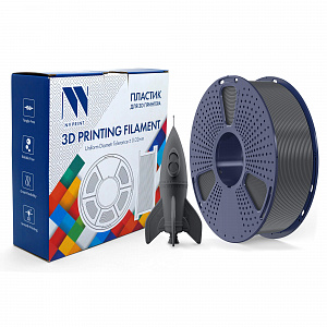 Филамент NV PRINT PLA High Speed Grey Высокоскоростной Серый для 3D печати диаметр 1.75мм    масса 1 кг