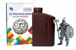 Фотополимерная смола NV PRINT высокой детализации 14K Standard Resin Grey  для 3D печати 1 кг (бут)