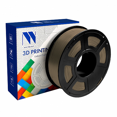 Филамент NV PRINT PLA+ "Античная бронза"  для 3D печати диаметр 1.75мм  масса 1 кг