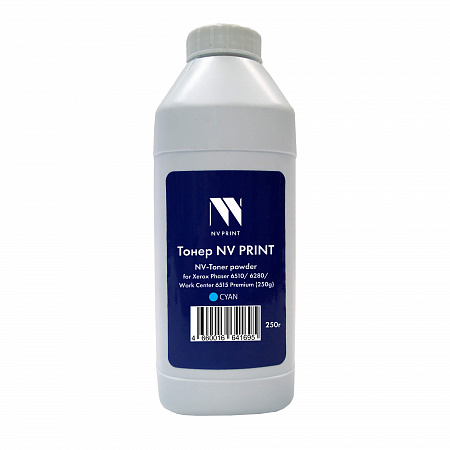 Тонер + девелопер NV PRINT для Xerox Phaser 6510/6280/WC 6515 Premium (250г) Cyan совместимый