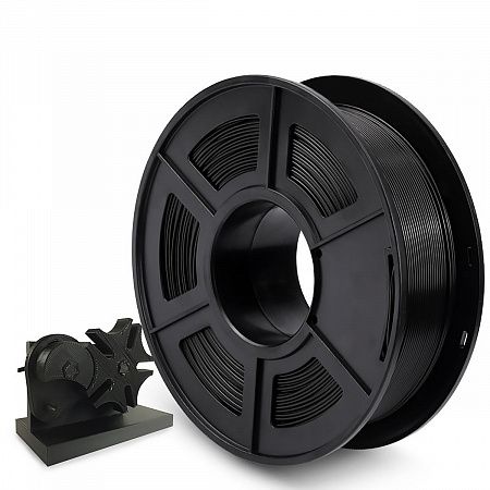 Филамент NV PRINT PLA  Black для 3D печати диаметр 1.75мм  длина 330 метров  масса 1 кг