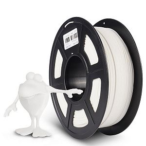 Филамент NVPRINT PLA Matte White для 3D печати диаметр 1.75мм  длина 330 метров  масса 1 кг