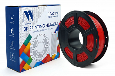Филамент NV PRINT PETG Red Красный для 3D печати диаметр 1.75мм масса 1 кг