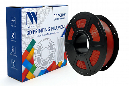 Филамент NV PRINT PLA+ Red Красный для 3D печати диаметр 1.75мм    масса 1 кг