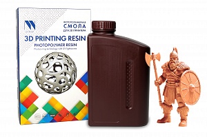 Фотополимерная смола NV PRINT Standard Resin Orange для 3D печати;  1 кг/бут