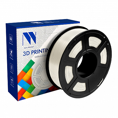 Филамент NV PRINT TPU Silk Cream White кремовый белый для 3D печати диаметр 1.75мм   масса 1 кг