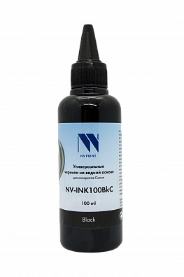 Чернила NV PRINT универсальные на водной основе для аппаратов Canon (100 ml) Black совместимые