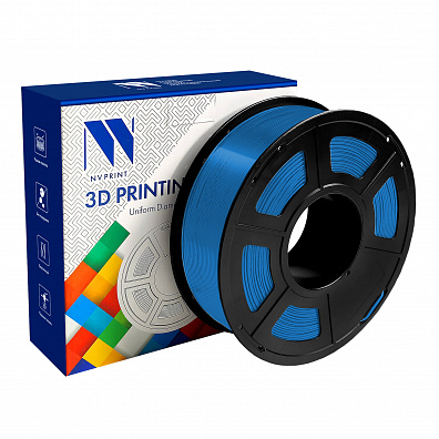 Филамент NV PRINT PLA Matte Blue  Синий для 3D печати диаметр 1.75мм  длина 330 метров  масса 1 кг