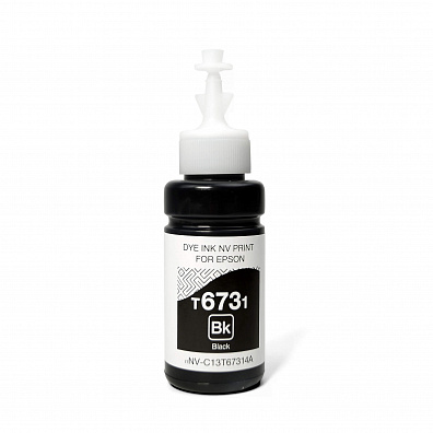 Чернила NV PRINT T6731 для Epson L800/L1800 (70 ml) Black совместимые