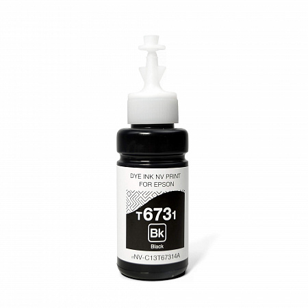 Чернила NV PRINT T6731 для Epson L800/L1800 (70 ml) Black совместимые