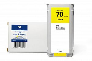 Струйный картридж NVP 70 (NV-C9454A) Yellow для HP DesignJet Z2100/Z3100/Z3200 (130 мл) совместимый