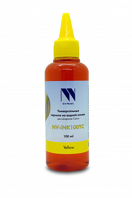 Чернила NV PRINT универсальные на водной основе для аппаратов Canon (100 ml) Yellow совместимые