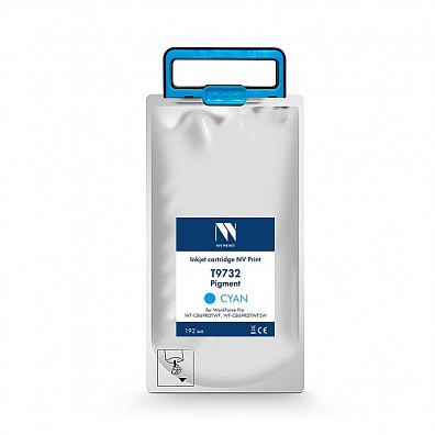 Струйный картридж NV Print T9732 (NV-C13T973200) Cyan для Epson WorkForce Pro WF-C869RDTWF (RIPS), WF-C869RDTWFSW (22 000 стр) совместимый