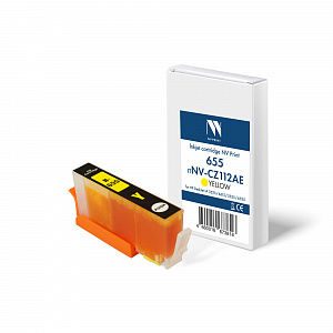 Струйный картридж NVP 655 (NV-CZ112AE) Yellow для HP DeskJet IA 3525/4615/5525/6525 (15 мл) совместимый