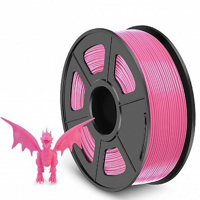 Филамент NV PRINT PETG Pink для 3D печати диаметр 1.75мм  длина 330 метров  масса 1 кг