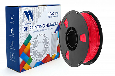 Филамент NV PRINT PETG  Coral Red для 3D печати коралловый красный диаметр 1.75мм    масса 1 кг