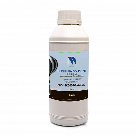 Чернила NV PRINT пигментные для аппаратов Canon (500ml) Black совместимые