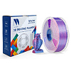 Филамент NV PRINT Silk PLA+  Red/Blue шелковистый красный+синий  для 3D печати диаметр 1.75мм    масса 1 кг