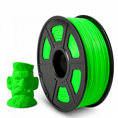 Филамент NV PRINT ABS Green Зеленый для 3D печати диаметр 1.75мм   масса 1 кг
