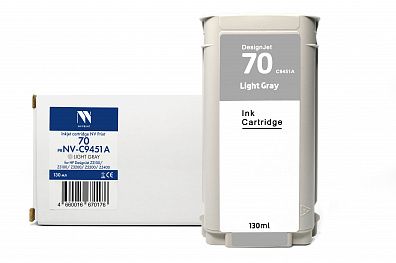Струйный картридж NVP 70 (NV-C9451A) Light Gray для HP DesignJet Z2100/Z3100/Z3200 совместимый