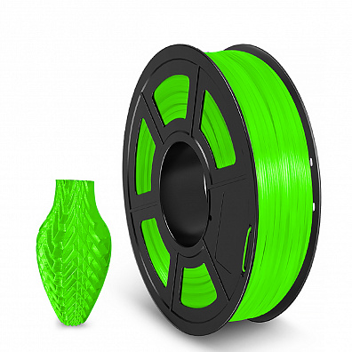 Филамент NV PRINT TPU Trans. Green для 3D печати диаметр 1.75мм  длина 165 метров  масса 0,5 кг
