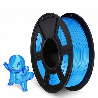 Филамент NV PRINT Silk PLA+ Blue для 3D печати диаметр 1.75мм  длина 330 метров  масса 1 кг