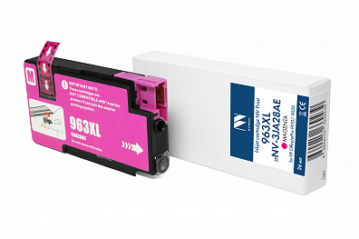 Струйный картридж NVP 963XL (NV-3JA28AE) Magenta для HP OfficeJetPro 9010/9020 (26 мл) совместимый (прошивка 2530C)