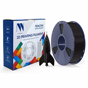 Филамент NV PRINT PLA High Speed Black высокоскоростной черный для 3D печати диаметр 1.75мм  длина 330 метров  масса 1 кг