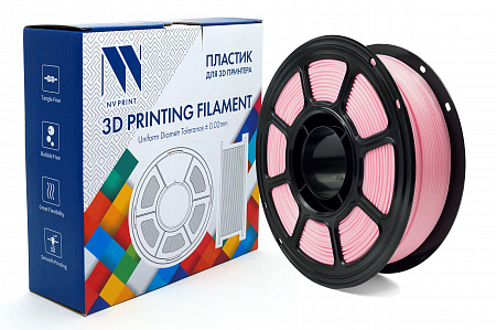 Филамент NV PRINT PETG Light Pink для 3D печати диаметр 1.75мм  масса 1 кг