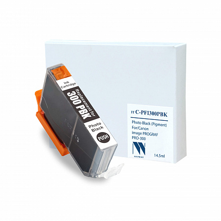 Струйный картридж NV Print C-PFI300 PBK для Canon imagePROGRAF PRO-300 совместимый