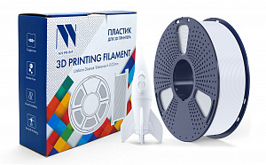 Филамент NVPRINT PLA High Speed White для 3D печати диаметр 1.75мм  длина 330 метров  масса 1 кг