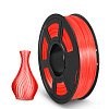 Филамент NV PRINT TPU Trans. Red Красный для 3D печати диаметр 1.75мм    масса 0,5 кг