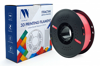 Филамент NV PRINT PETG Pink Розовый для 3D печати диаметр 1.75мм масса 1 кг