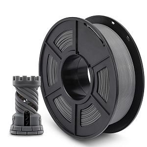 Филамент NVPRINT PLA+ Grey для 3D печати диаметр 1.75мм  длина 330 метров  масса 1 кг