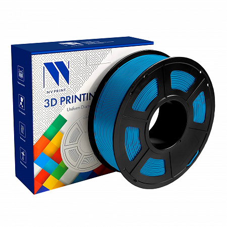 Филамент NV PRINT PCL (поликапролактон) синий для 3D печати диаметр 1.75мм  масса 1 кг