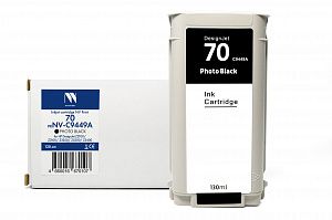 Струйный картридж NVP 70 (NV-C9449A) Photo Black для HP DesignJet Z2100/Z3100/Z3200 (130 мл) совместимый