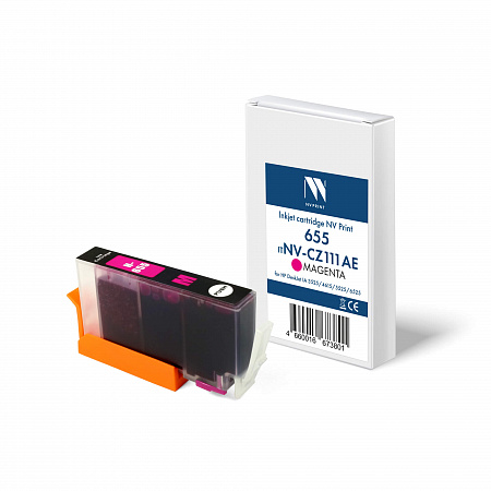 Струйный картридж NVP 655 (NV-CZ111AE) Magenta для HP DeskJet IA 3525/4615/5525/6525 (15 мл) совместимый