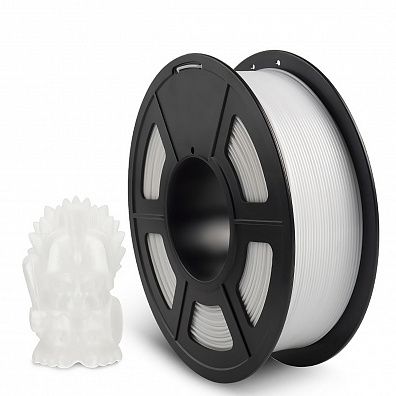 Филамент NV PRINT PETG White для 3D печати диаметр 1.75мм  длина 330 метров  масса 1 кг