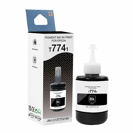 Чернила пигментные NVP T7741 (NV-C13T77414A) для Epson (140 ml) Black (в коробке) совместимые