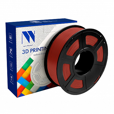 Филамент NV PRINT PLA Red Красный для 3D печати диаметр 1.75мм    масса 1 кг