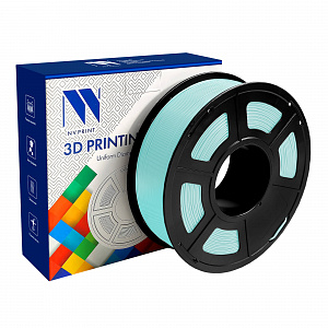 Филамент NV PRINT TPU Silk  LightBlue светло-голубой для 3D печати  белый диаметр 1.75мм    масса 1 кг
