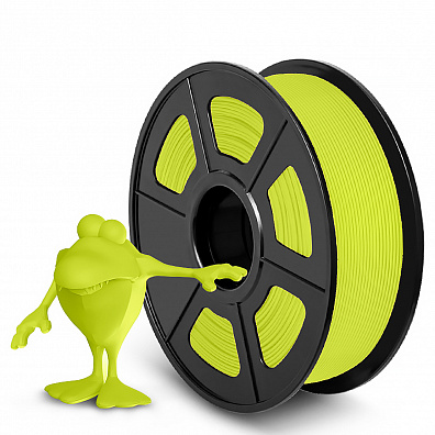 Филамент NV PRINT PLA Matte Bright Yellow Матовый Светло-желтый для 3D печати диаметр 1.75мм    масса 1 кг