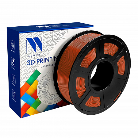 Филамент NV PRINT PLA+ Transparent Red прозрачный красный для 3D печати диаметр 1.75мм  длина 330 метров  масса 1 кг